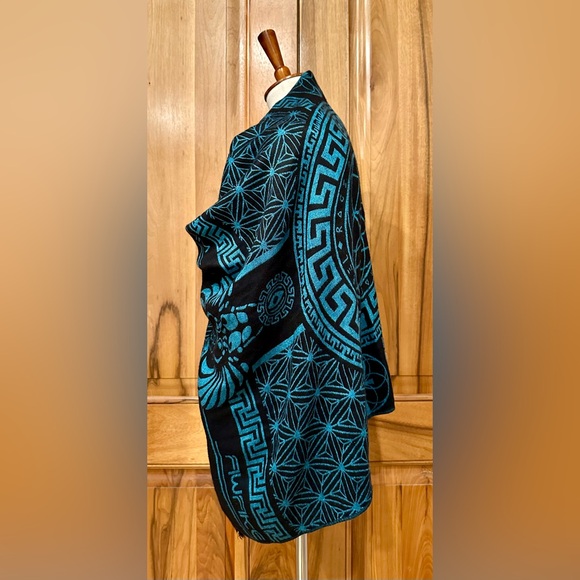 Rage Nation Apparel Scarab/Key/Sacred Geometry Woven Festival Shawl/Wrap, NWOT - Picture 3 of 11
